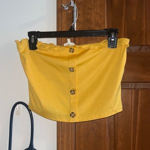 Yellow gold crop top